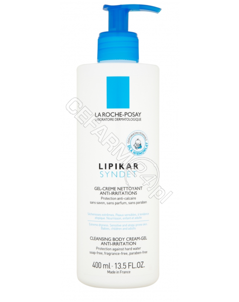 LA ROCHE-POS La roche lipikar syndet - żel-krem do mycia twarzy i ciała 400 ml