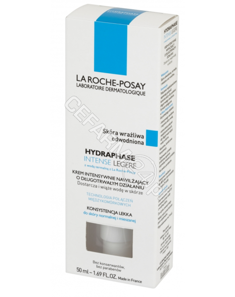 LA ROCHE-POS La Roche-Posay Hydraphase intense legere - krem intensywnie nawilżający o przedłużonym działaniu 50 ml