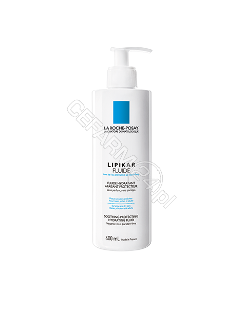 LA ROCHE-POS La Roche-Posay Lipikar fluid - kojąca i ochronna emulsja nawilżająca 400 ml + La Roche Lipikar Syndet żel-krem do mycia twarzy i ciała 100 ml