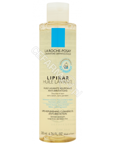 LA ROCHE-POS La Roche-Posay Lipikar huile - natłuszczająca oliwka myjąca 200 ml + La Roche Lipikar Syndet żel-krem do mycia twarzy i ciała 100 ml