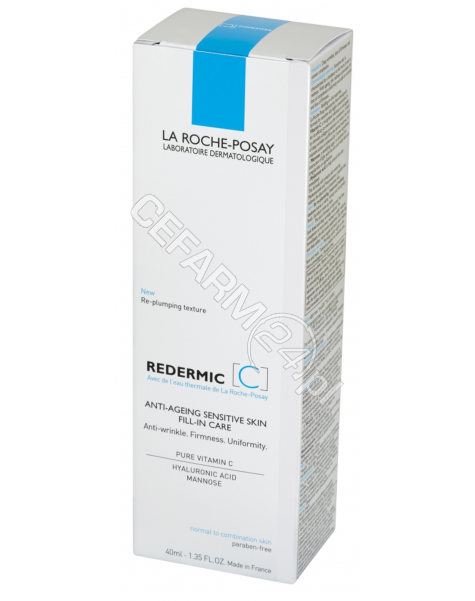 LA ROCHE-POS La Roche-Posay Redermic C krem wypełniający zmarszczki do cery normalnej i mieszanej 40 ml