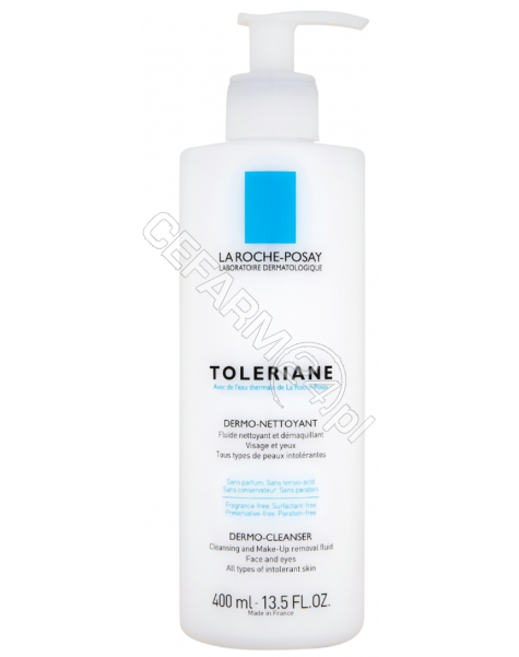 LA ROCHE-POS La Roche-Posay Toleriane dermo-nettoyant - mleczko do demakijażu 400 ml + La Roche płyn micelarny 50 ml + La Roche cicaplast balsam 3 ml (data ważności 30.09.2017)