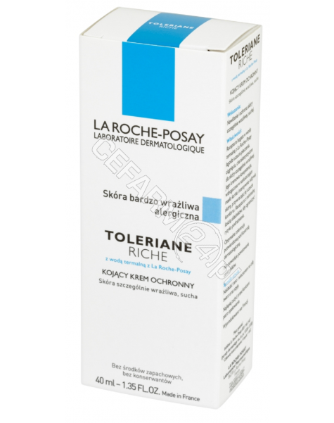 LA ROCHE-POS La Roche-Posay Toleriane riche - kojący krem ochronny do skóry suchej 40 ml