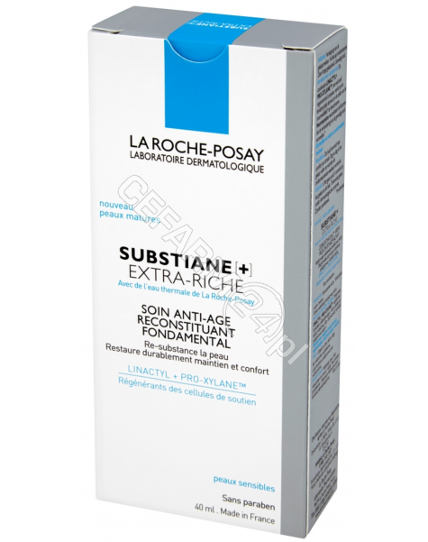 LA ROCHE-POS La roche substiane+ extra riche przeciwzmarszczkowy krem odbudowujący 40 ml