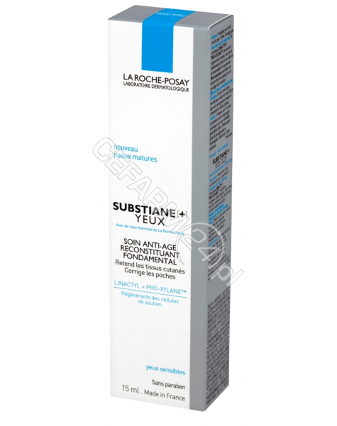 LA ROCHE-POS La roche substiane+ yeux przeciwzmarszczkowy krem odbudowujący pod oczy 15 ml