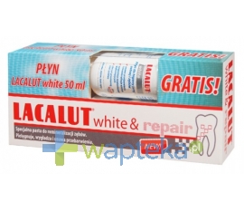 N.P.ZDROVIT SP Z O.O. LACALUT white & repair Pasta do zębów 75ml + LACALUT white płyn 50ml