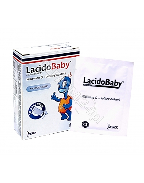 MERCK Lacidobaby + witamina c (smak neutralny) x 10 sasz