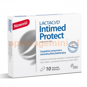 OMEGA PHARMA Lactacyd Intimed Protect, 10 kapsułek doustnych