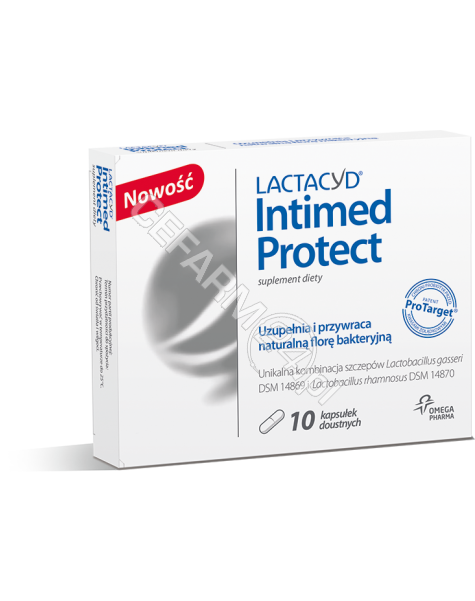 OMEGA PHARMA Lactacyd intimed protect x 10 kaps doustnych