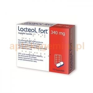 ABBOTT Lacteol Fort 340mg, 10 kapsułek