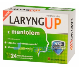 FARMA PROJEKT Laryng up z mentolem, 24 tabletki do ssania