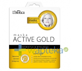 LBIOTICA Lbiotica maska hydrożelowa na tkaninie active gold 1sztuka