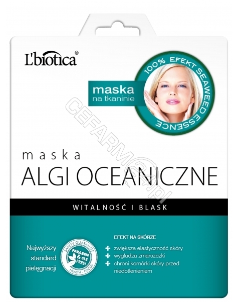 L'BIOTICA L'biotica maska na tkaninie algi oceaniczne 23 ml