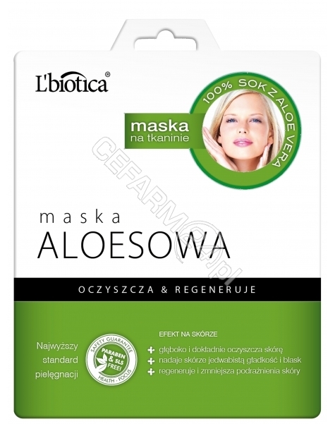 L'BIOTICA L'biotica maska na tkaninie aloesowa 23 ml