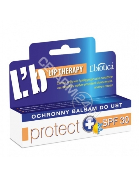 L'BIOTICA L'biotica ochronny balsam do ust PROTECT SPF 30 - 10 ml (data ważności <span class=