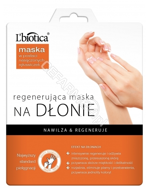 L'BIOTICA L'biotica regenerująca maska na dłonie - rękawiczki (1 para)