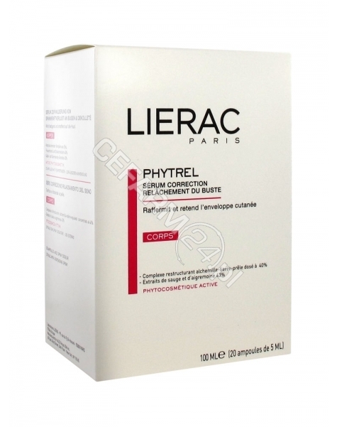 LIERAC Lierac phytrel ampoules - intensywna kuracja unosząca i ujędrniająca biust w ampułkach 20 x 5 ml