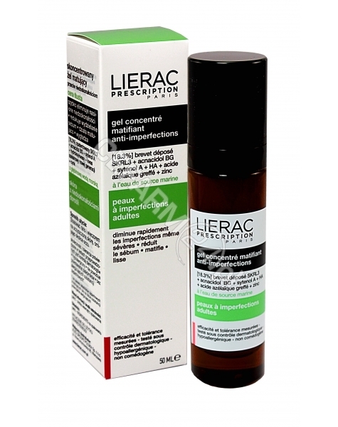 LIERAC Lierac prescription skoncentrowany żel matujący 50 ml