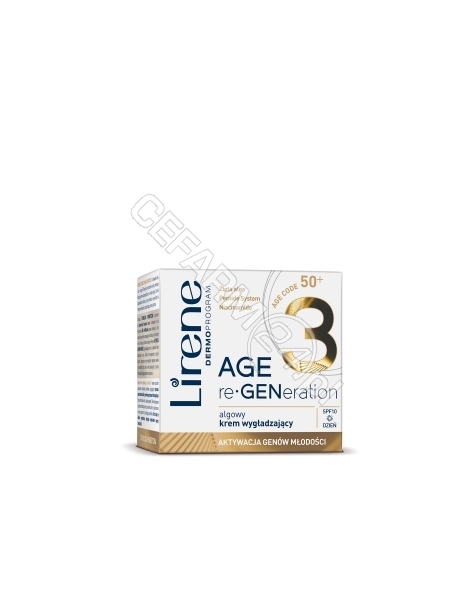 DR IRENA ERIS Lirene Age reGENeration 50+ algowy krem wygładzający na dzień 50 ml