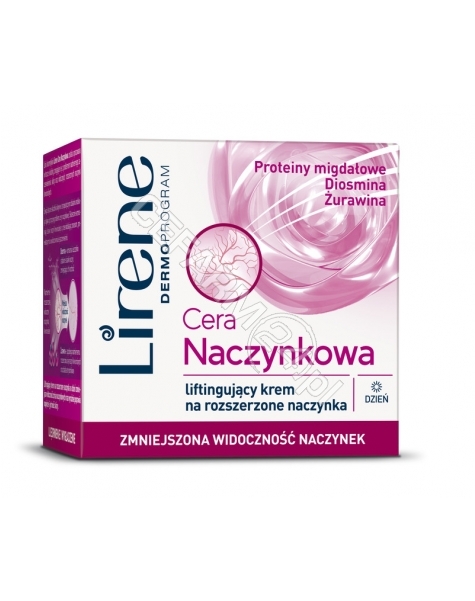 DR IRENA ERIS Lirene Cera Naczynkowa liftingujący krem na rozszerzone naczynka na dzień 50 ml (nowa formuła)