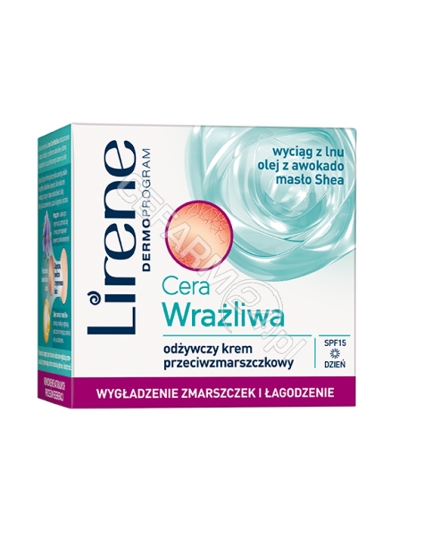 DR IRENA ERIS Lirene Cera Wrażliwa odżywczy krem przeciwzmarszczkowy na dzień SPF-30+ 50 ml