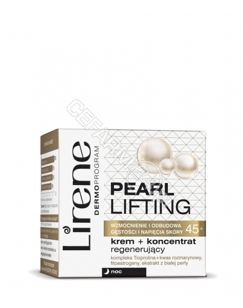 DR IRENA ERIS Lirene Pearl Lifting 45+ krem+koncentrat regenerujący na noc 50 ml