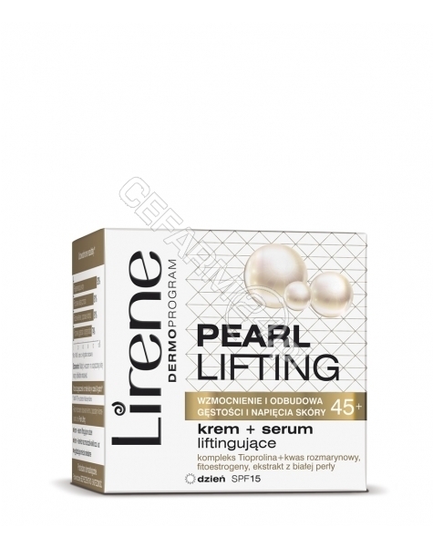 DR IRENA ERIS Lirene Pearl Lifting 45+ krem+serum liftingujące na dzień spf-15 50 ml