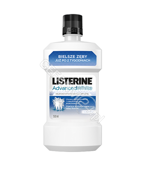 JOHNSON & JOHNSON Listerine advanced white - płyn do płukania jamy ustnej 500 ml