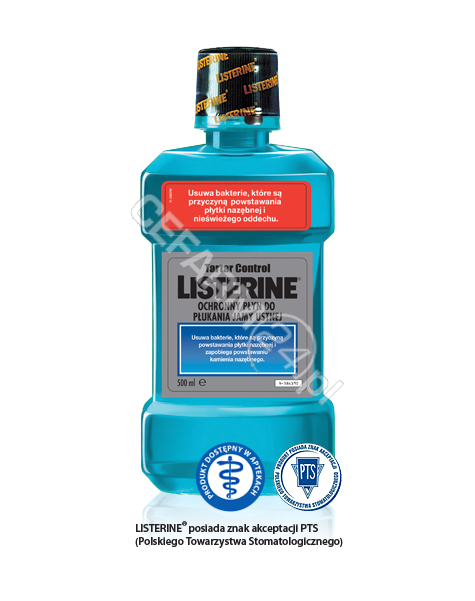 JOHNSON & JOHNSON Listerine tartar control - płyn do płukania jamy ustnej 500 ml