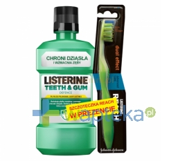 JOHNSON & JOHNSON LISTERINE Teeth & Gum Defence 500 ml + Reach szczotka T&GD 14706