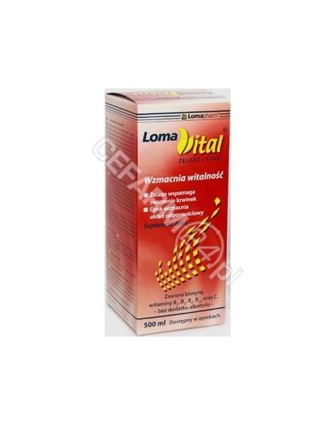 LOMAPHARM Loma vital żelazo+cynk 500 ml