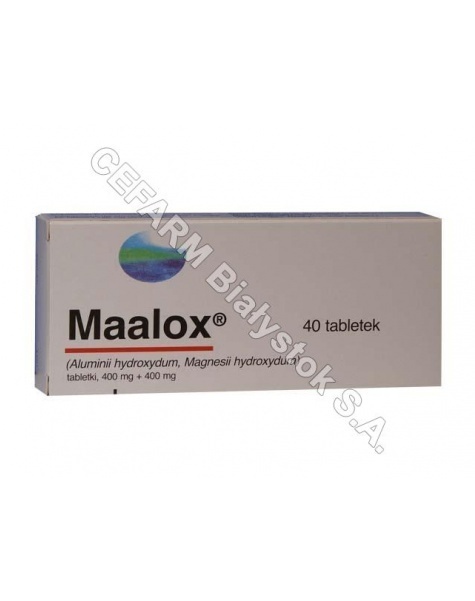 RHONE-POULEN Maalox 400 mg x 40 tabl