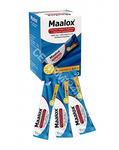 SANOFI Maalox zawiesina 4,3 ml x 20 sasz