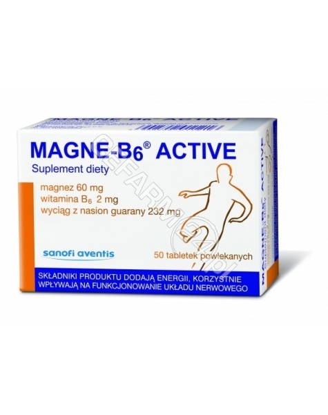 SANOFI Magne-b6 active x 50 tabl powlekanych