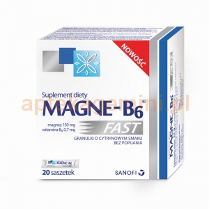 SANOFI Magne-B6 Fast granulki 1,6g, 20 saszetek