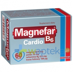 BIOFARM SP.Z O.O. Magnefar B6 Cardio 60 tabletek