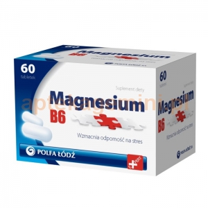 POLFA ŁÓDŹ Magnesium B6, 60 tabletek