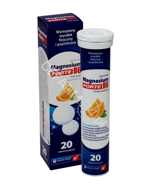 POLFA ŁÓDŹ Magnesium b6 forte x 20 tabletek musujących