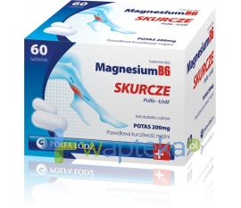 POLFA ŁÓDŹ Magnesium B6 skurcze, 60 tabletek