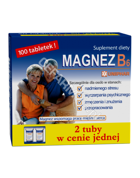 UNIPHAR Magnez 500+b6 x 50 tabl + 50 tabl