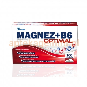 HAVENA Magnez + B6 Optimal, 100 tabletek