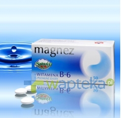 NATURELL POLSKA SP.Z O.O. Magnez + Witamina B6 50 tabletek NATURELL