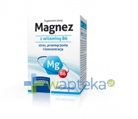 DIAGNOSIS S.A. Magnez z witaminą B6 50 tabletek BIOTTER