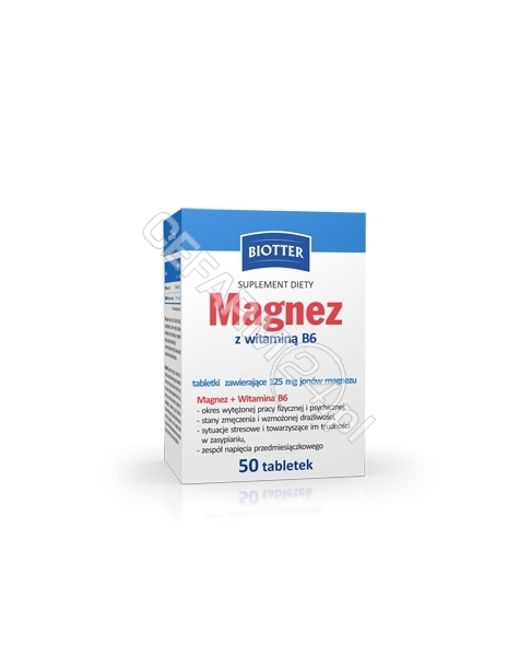DIAGNOSIS Magnez z witaminą b6 biotter x 50 tabl