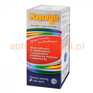 GALENUS Magsolvit B6, syrop dla dzieci powyżej 4 lat, 150ml