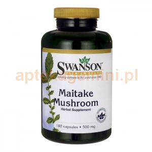 SWANSON Maitake grzybek 500mg, SWANSON, 180 kapsułek