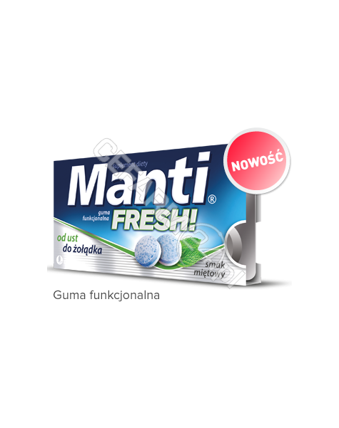 US PHARMACIA Manti fresh guma x 10 szt o smaku miętowym