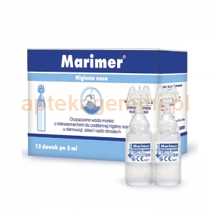 Nepentes Marimer, woda morska, ampułki izotoniczne, 12 sztuk po 5ml