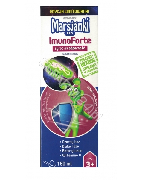 WALMARK Marsjanki Pro ImunoForte syrop 150 ml + HEXBUG świecący w ciemności GRATIS !!!