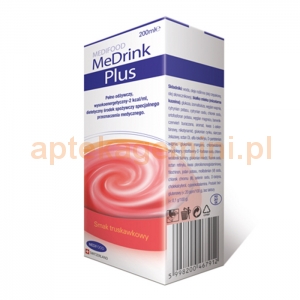 PHARMABEST MeDrink Plus, smak truskawkowy, 200ml